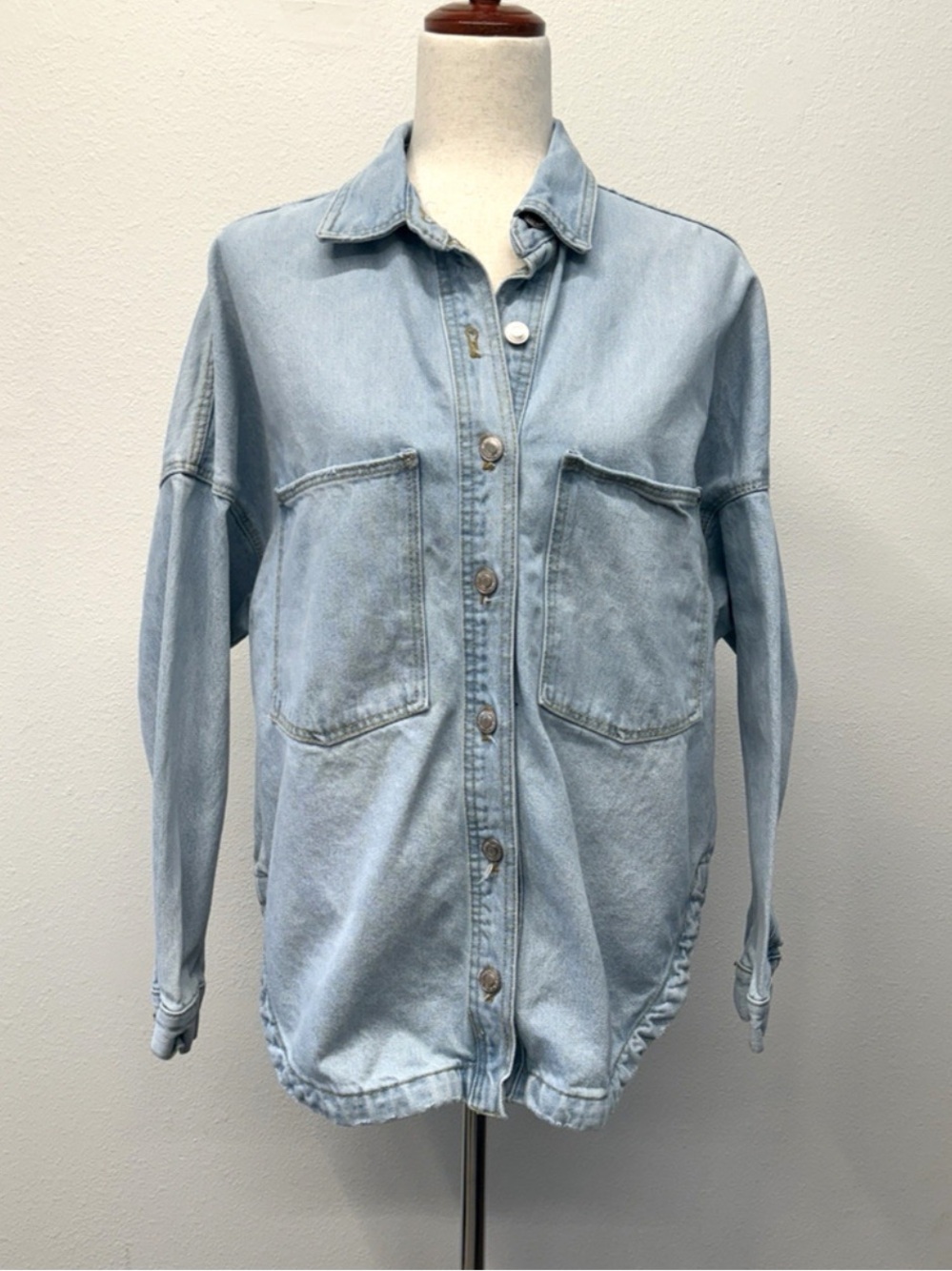 Zara Light Blue Denim Jean Jacket